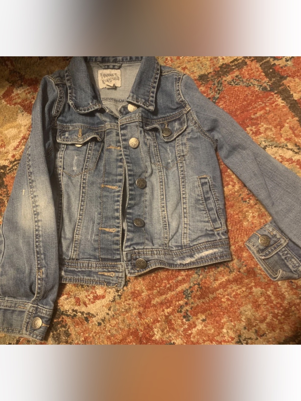 Children Place 7/8 Girls Denim Coat